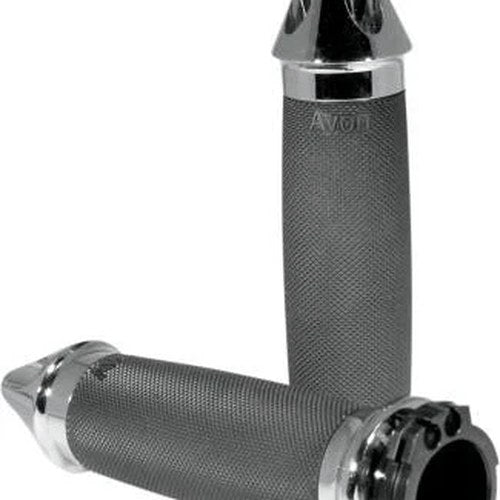 Avon Custom Contour Spike Grips Chrome #CC-85-CH-SPIKE Harley Davidson