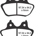 Lyndall Gold Plus Brake Pads Rear #7196-GOLD+ Harley Davidson Softail/FatBoy