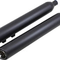 Cobra 909-Twins 4" Slip-On Mufflers Black 6303RB Harley Davidson