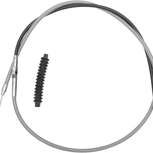 Drag Specialties Braided Clutch Cable 72-11/16" Clear Coated #211875