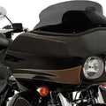 Memphis Shades Spoiler Windshield 6" Black Opaque #MEP85511 Harley Davidson