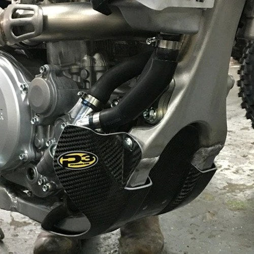 P3 Carbon Fiber Skid Plate Black #307074 for Yamaha WR250F/WR450F 2019-2024