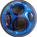 Letric Lighting Universal Color Collection LED Headlight 5.75" Black Blue