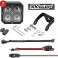 XK Glow C3 LED Rgb Cubed Pod Light Driving Beam Kit