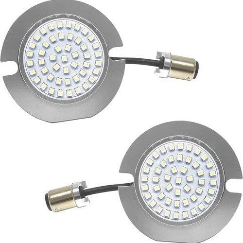 Letric Lighting Flat Switchback 1156 LED Turn Signal Inserts 3" Rear #LLC-FLI-6R