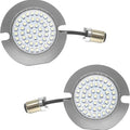 Letric Lighting Flat Switchback 1156 LED Turn Signal Inserts 3" Rear #LLC-FLI-6R