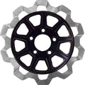 Lyndall Bow Tie Rear Brake Rotor 11.8" Black/Silver #4004-2133 Harley Davidson