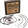 Burly Handlebar Cable/Line Kit for 13" Hangers w/o ABS Black #B30-1236