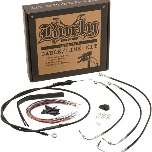 Burly Handlebar Cable/Line Kit for 13" Hangers w/ABS Stainless #B30-1232