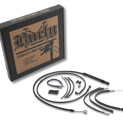 Burly Handlebar Cable/Line Kit for 13"Bagger Bars Black B30-1276 Harley Davidson