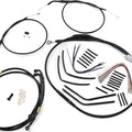 Burly Handlebar Cable/Line Kit for 12" Jail Bar Black #B30-1195 Harley Davidson
