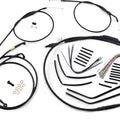 Burly Handlebar Cable/Line Kit for 12" Jail Bar Black #B30-1190 Harley Davidson