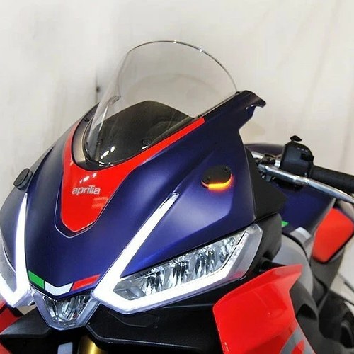 New Rage Cycles Mirror Block Off Turn Signals Black Aprilia RS 660 2021-2023