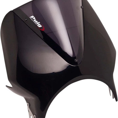 Puig Vision Semi-Fairing/Windscreen Black/Smoke for Kawasaki Z900RS 2018-2023