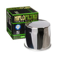 Hiflo Oil Filter Chrome #HF138C for Suzuki Burgman 650/Burgman 650 Executive