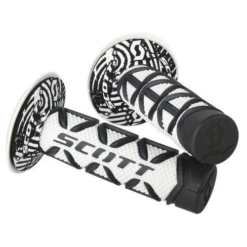 Scott Usa Diamond Full Waffle Grips Black/White