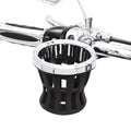 Ciro Drink Holder with Mount Chrome & 7/8 & 1" Chrome Clamp