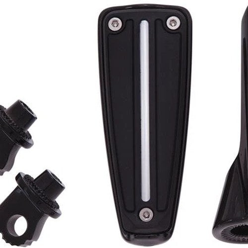 Ciro Male Mount Rail Footpegs Black #61022 Harley Davidson