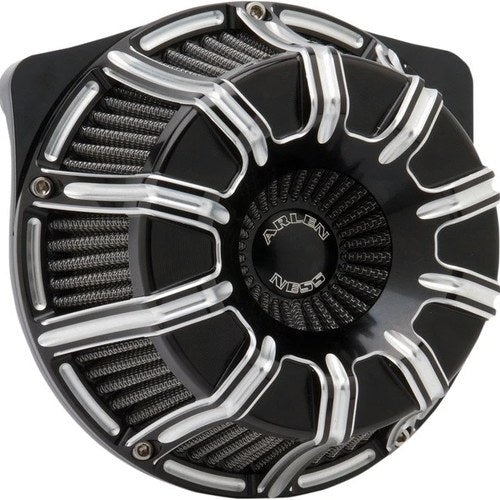 Arlen Ness 10-Gauge Inverted Big Sucker Air Cleaner Kit Black #18-941