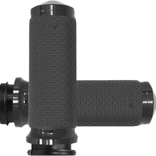 Avon Memory Foam Grips for Throttle By Wire Large Black #MF-63B-ANO-FLY