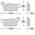 Braking SM1 Brake Pads 701SM1 for Honda/Gas/Kawasaki/Suzuki/TM/Yamaha/Sherco