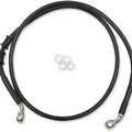 DS Extended Front Brake Line Kit Black Non-ABS +8" Oversize #3300605