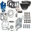 S&S 124" Water Cooled Power Pack Gear Cam Black Highlight/Chrome #310-1051C