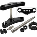 Accutronix 49mm Triple Tree Conversion Kit 5 Degree Elite Black #TWD549-ESBK8