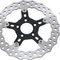 Arlen Ness Jagged Floating Brake Rotor 11.8" Rear Black/Silver #02-787