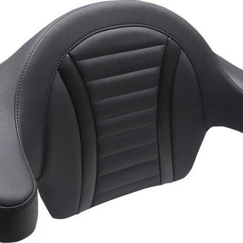 Mustang Deluxe Touring Extended Arm Wrap-Around Backrest Carbon #88403