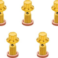 Arlen Ness Titanium Banjo Bolts M10x1.0 Front/Rear Gold 5-Pack #300-859