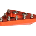 Rfx Replacement Solid Brake Pedal Tip Rear Orange