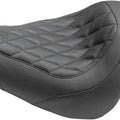 Mustang Wide Tripper Solo Seat Diamond Stitch Black #83017 Harley Davidson