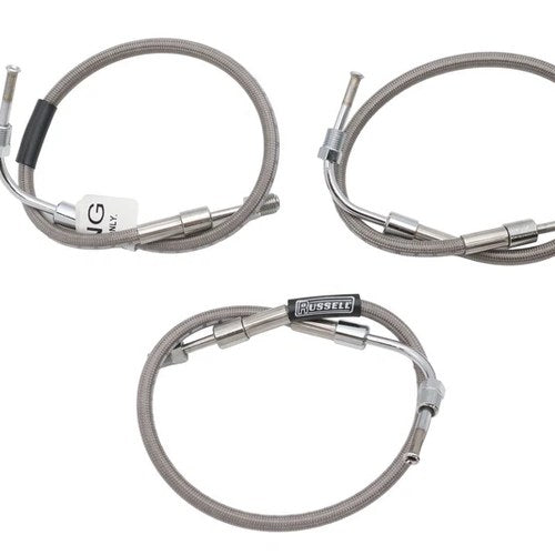 Stainless Steel Front Brake Hose 3 Piece for Harley-Davidson