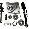 Kick Starter Conversion Kit Alloy Finish for Harley-Davidson