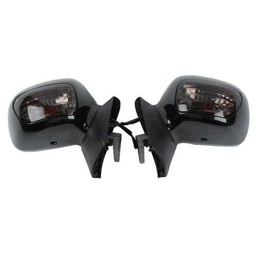 Black Rearview Mirrors Smoke Signals Fit For Honda Goldwing GL1800 2001-2017 08