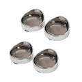 4pcs Turn Signal Light Trim Ring Visor Lens Fit For Harley Touring Flhx Softail