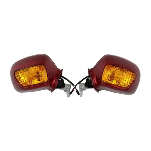 Red Rear View Mirror Turn Signal orange lens Fit For Honda Goldwing GL1800 01-17