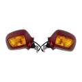 Red Rear View Mirror Turn Signal orange lens Fit For Honda Goldwing GL1800 01-17