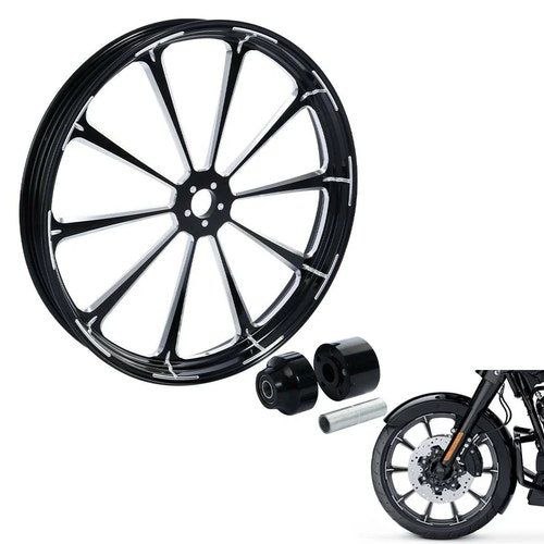 Front Wheel Rim Hub Single Disc Fit For Harley Road glide 1997-2021 26''X3.5''