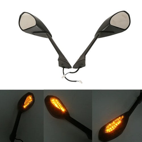 LED Turn Signal Rear Mirror Fit For Ducati 1199 1199S 1199R Panigale 2012-2015