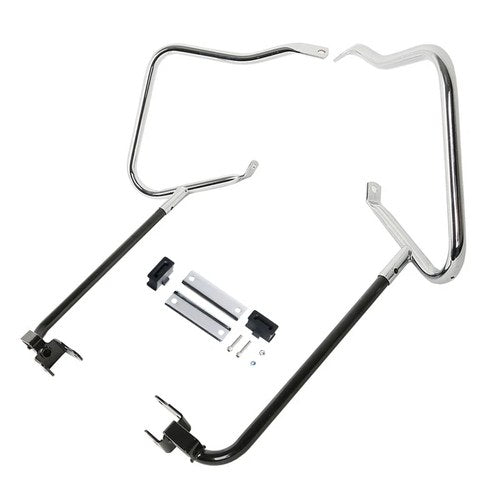 Chrome Saddlebag Guard Crash Bar Fit For Harley Touring Electra Glide Flht 14-24