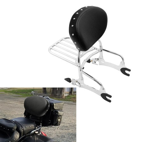 Backrest SissyBar Luggage Rack Fit For Indian Chief Dark Horse 16-18 Vintage 18