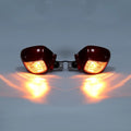 Red Rear View Mirrors with Turn Signal Fit For Honda Goldwing GL1800 2001-2017