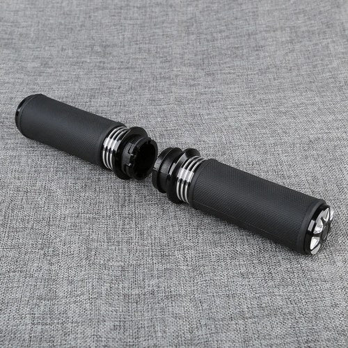 CNC 1'' Handlebar Hand Grips Fit For Harley Touring Softail Flst Sportster XL