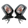 Pair Rear View Mirrors Clear Signal Lens Fit For Honda Goldwing GL1800 2001-2017