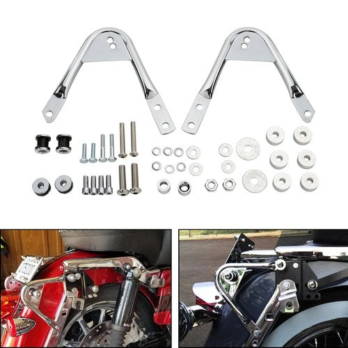Luggage Rack Docking Mount Hardware Fit For Harley Street Glide Road King 2008