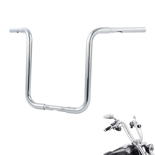 18" Rise 1-1/4" Ape Hanger Handlebar Fit For Harley Sportster XL 883 1200 Custom