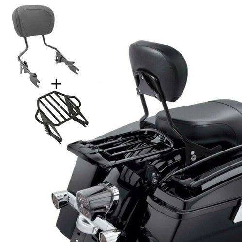 Sissy Bar Backrest/Luggage Rack Fit For Harley Touring Road Electra Glide 09-24
