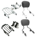 Backrest Sissy Bar/Luggage Rack/Docking Fit For Harley Touring Road Glide 14-24